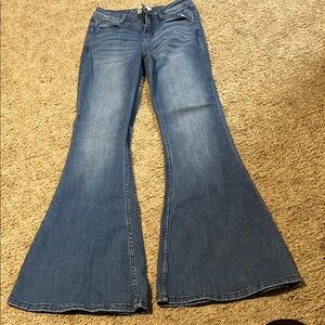 Women's Blue Flared Jeans